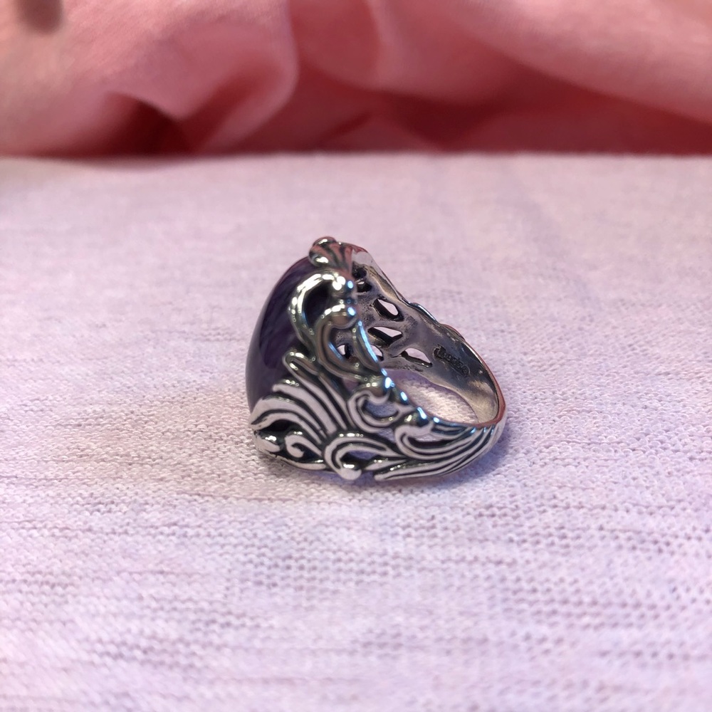 Purple turquoise ring